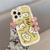 Прекрасный милый белый медведь желтый противоударный чехол для Iphone 14 13 12 11 Pro Max прозрачный чехол для телефона Капа