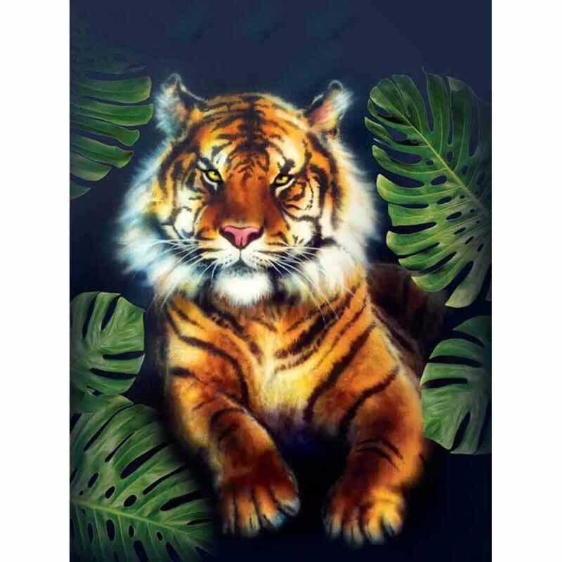 Новый 5D DIY алмазная живопись Тигр Алмазная вышивка животные вышивка крестиком полная квадратная круглая дрель ремесла домашний декор ручной подарок