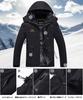 TACVASEN Outdoor Coat, Winter Jacket, Anorak, Cold Weather Outerwear, Water-Repellent, Warm, for Skiing, Motorcycles, Fall and Winter, Black, Size L