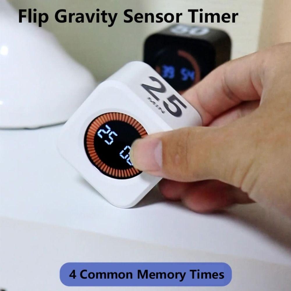 Digital Display Time Management Timer Gravity Sensor Study Timer For Kitchen Cooking Study