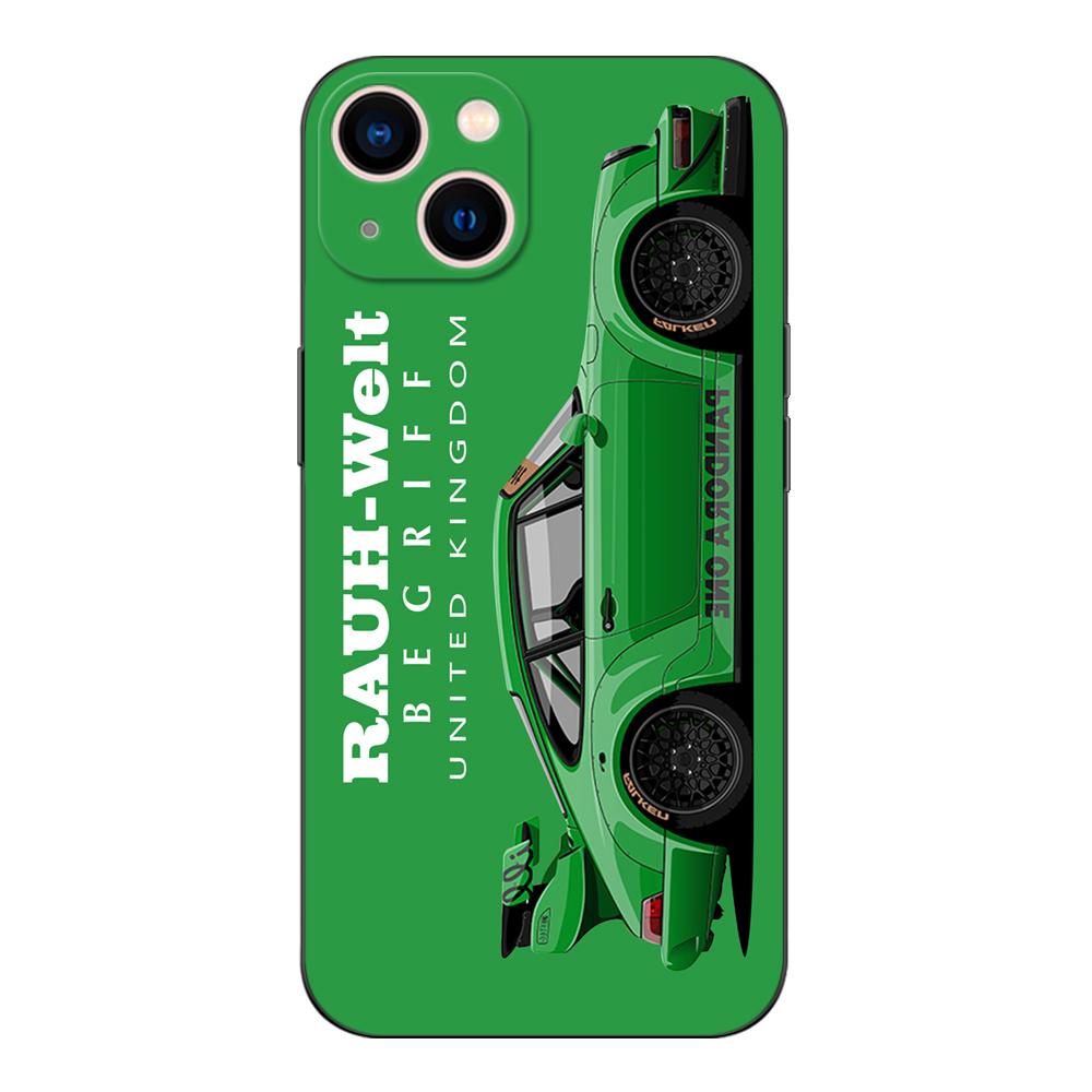 Черный чехол из ТПУ для OPPO Reno 6 5 3 4 4Z 4F SE 5F 5Z PRO PLUS lite 6 6z 4G 5G jdm RWB 911 964 933 спортивный автомобиль