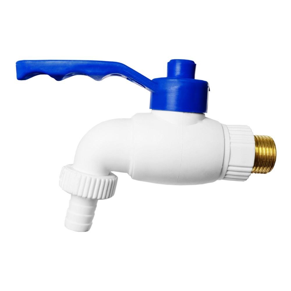 PP Ball Valve With Steel Inlet Garden Tap 1/2" Water Supply