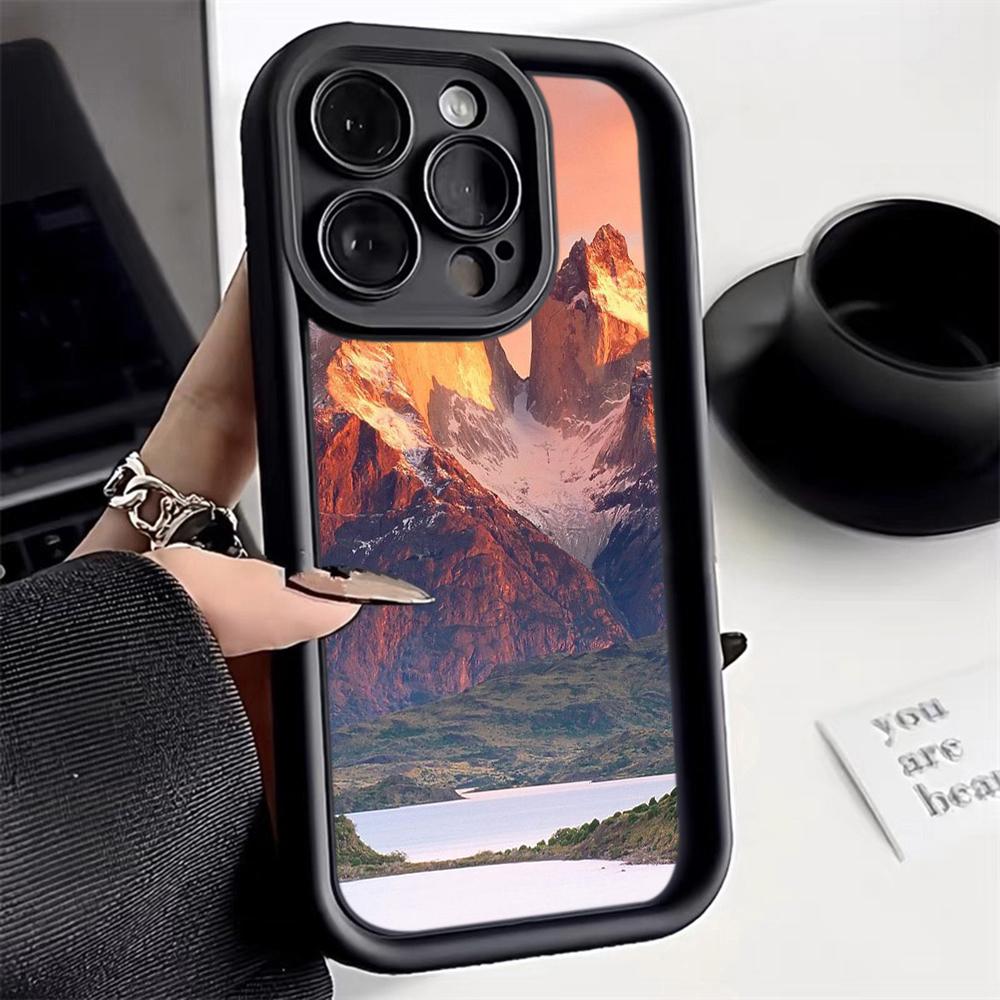 LZ25 Mountain Peak Forest Snow силиконовый чехол для телефона Infinix Smart 9 Hot 40i Tecno Camon20 Moto G22 G30 OnePlus Google Pixel 9 противоударный чехол на заднюю панель