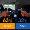 UV Resistant Sun Shade - Foldable Silver Car Windshield Visor with Adhesive Backing