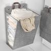 Collapsible Hanging Laundry Basket Wall Mounted Laundry Storage Basket