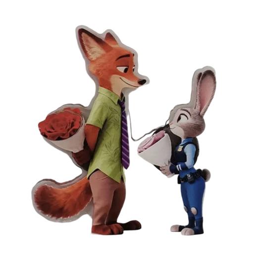 Вращающийся магнит на холодильник Лиса Кролик Акриловый Мультяшный Персонаж Животное Магнит на холодильник Украшение для дома Офиса Кухни Подарок для фанатов кино