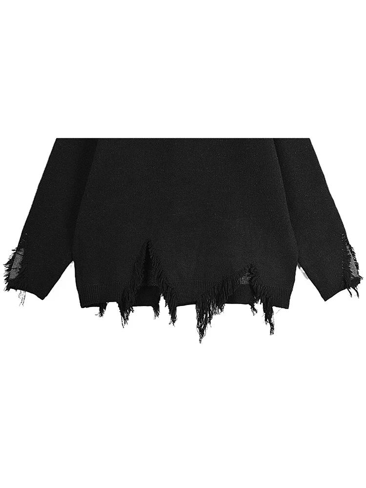 Xitao Свободные нерегулярные свитера с круглым вырезом, пуловеры GJ1119