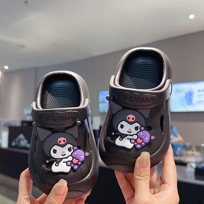 Summer Kids'Casual Shoes Sandals Cartoon shoes Summer Shoes For Girls Soft Bottom Anti-slip Blue Pink Shoes
