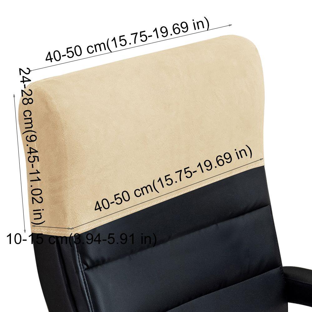 Dust-proof Chair Backrest Protector Velvet Elastic Chair Back Cover Office Chair