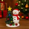 Рождественское украшение Снеговик Рождественская елка Лампа Смола Орнамент Трансграничный Горячий Майнинг Солнечный Снеговик Рождественская елка Лампа