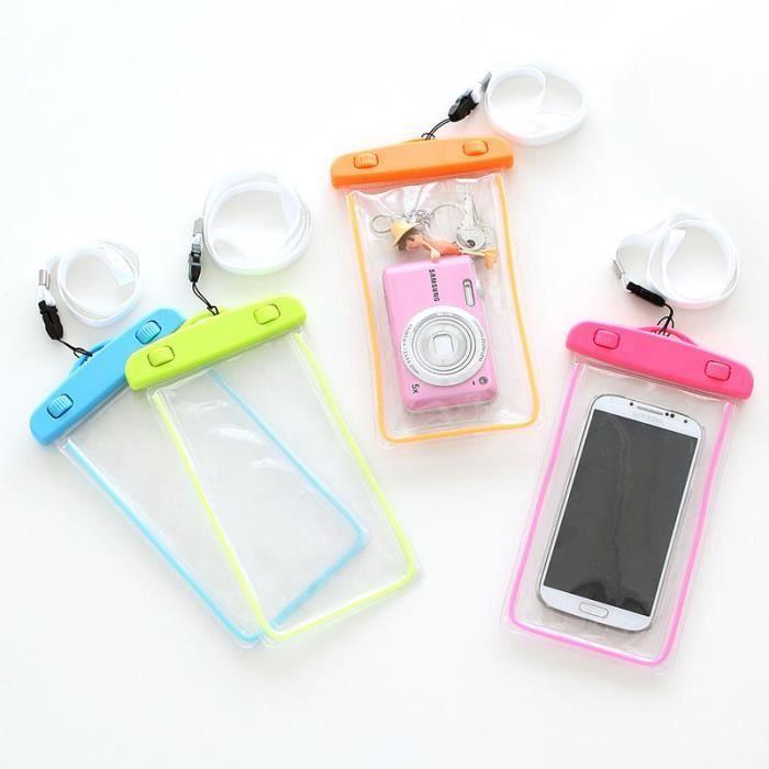 [Compatible Nokia] White Waterproof Bag Cover Pouch Luminous Plastic Protection Waterproof Water Proof [Phonillico®]