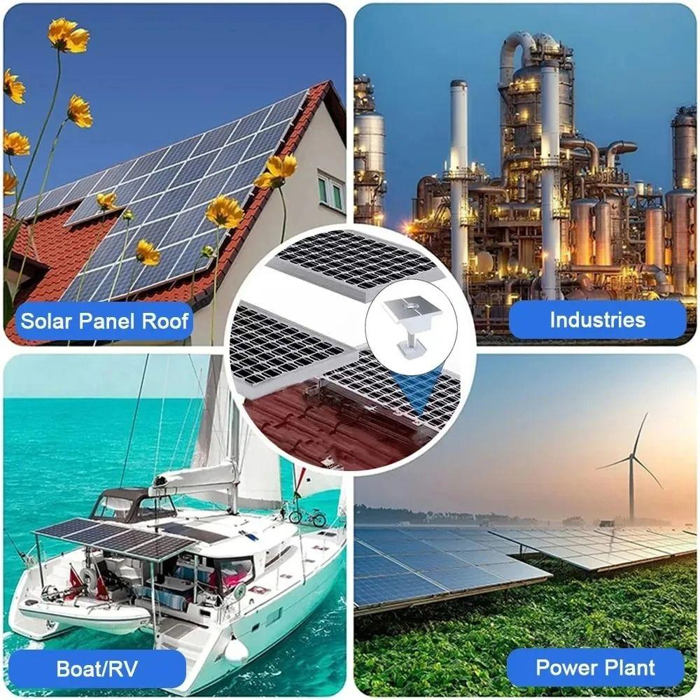 4Pcs Mid Clamp Solar Module Brackets Solar System Install Accessories  Solar System Installation
