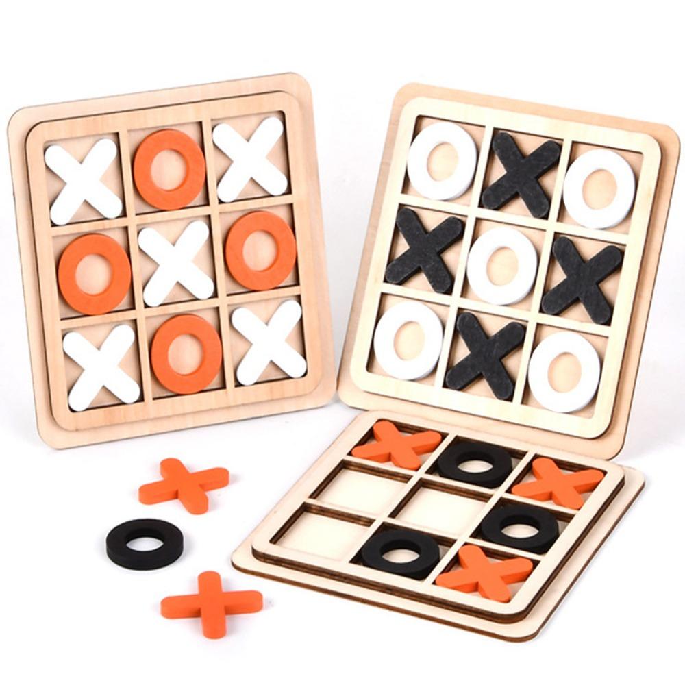Educational Toys Puzzle Table Game XO Chess Game Interest Chess Board Game Tic Tac Toe Game