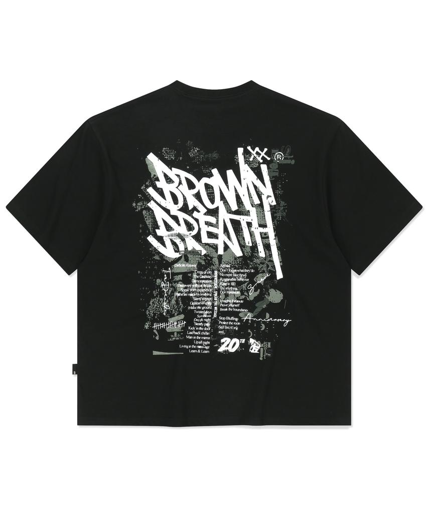 BROWNBREATH 20Th Anniv Tag Tee - Black