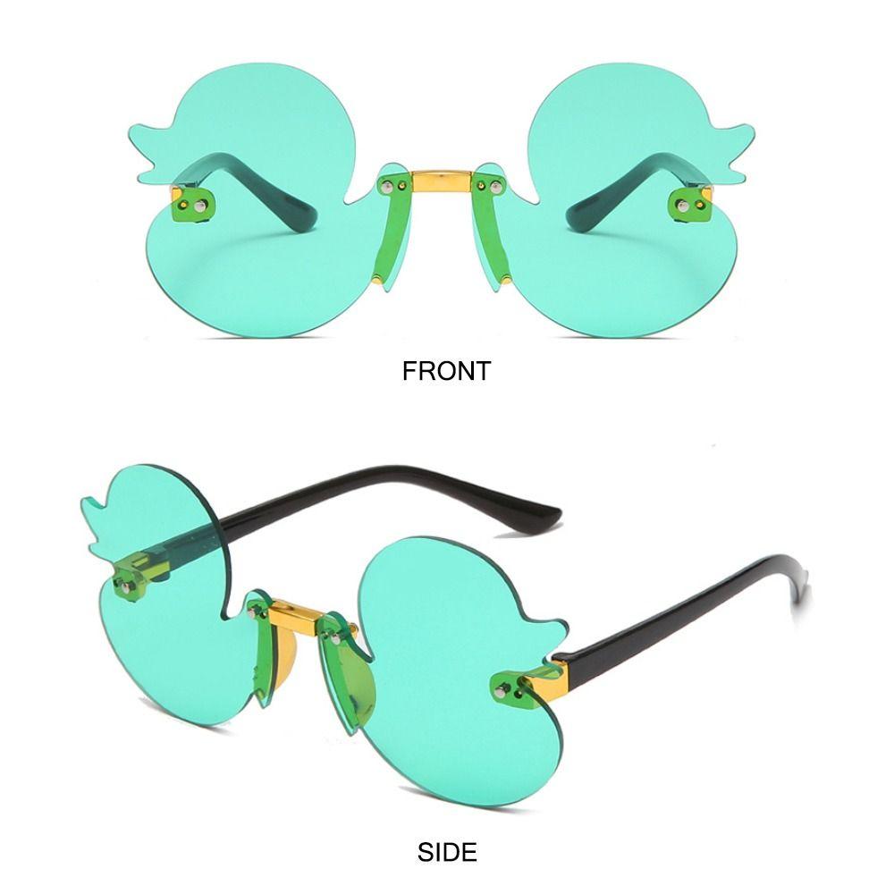 Colorful Children's Sunglasses UV400 Protection Party Decorative Glasses Rimless Shades  for Kids
