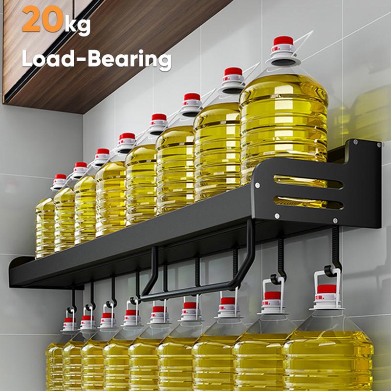 Kichen Organizer Spices Aluminum Multifunction Kitchen Shelf Storage Rack Wall-mounted Kitchen Organizer for Spices