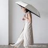 VITAFELICE Folding Umbrella for Sun and Rain Tote Women's (60cm Ribs, Bag) Pru-30179z (Off-White)