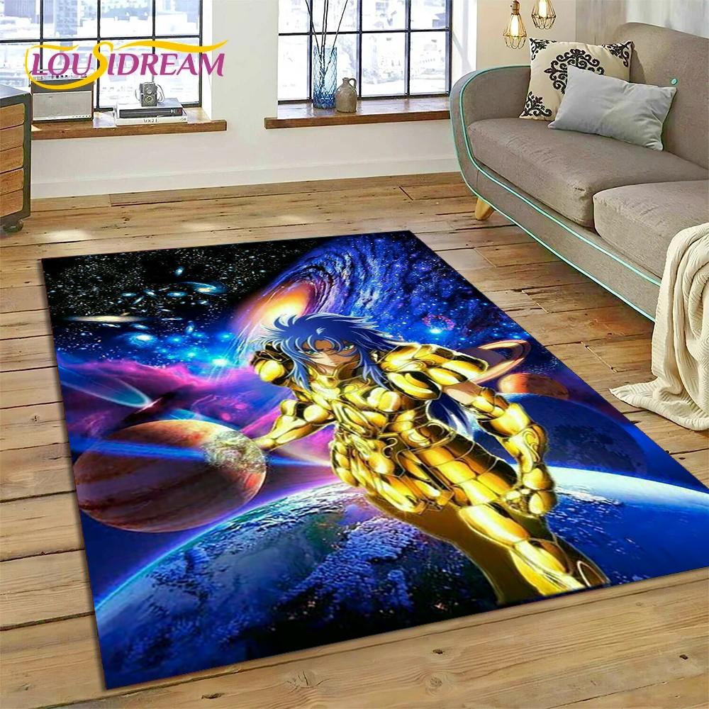 Мультяшный Saint Seiya 3D Ретро Аниме Ковер для Гостиной Спальни Домашнего Декора, Напольный Коврик Нескользящий для Дивана Придверный Коврик Подарок Детям
