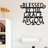 Blessed By Grace Of God Metal Wall Art Sign Plaque Home Decor Sticker Blessed Sign Plaque God Grace Metal Wall Art Home Decor.