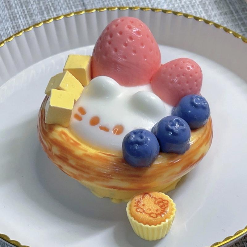 Красное яблоко клубника яичный тарт клубничный крем батончик игрушка для снятия стресса сенсорная игрушка для детей взрослых снятие тревоги расслабление