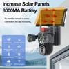 V380Pro 12MP Multi-Linx 3 Screen CCTV Camera Solar 4G WIFI Wireless Solar Panel Powered PTZ Camera Waterproof Outdoor
