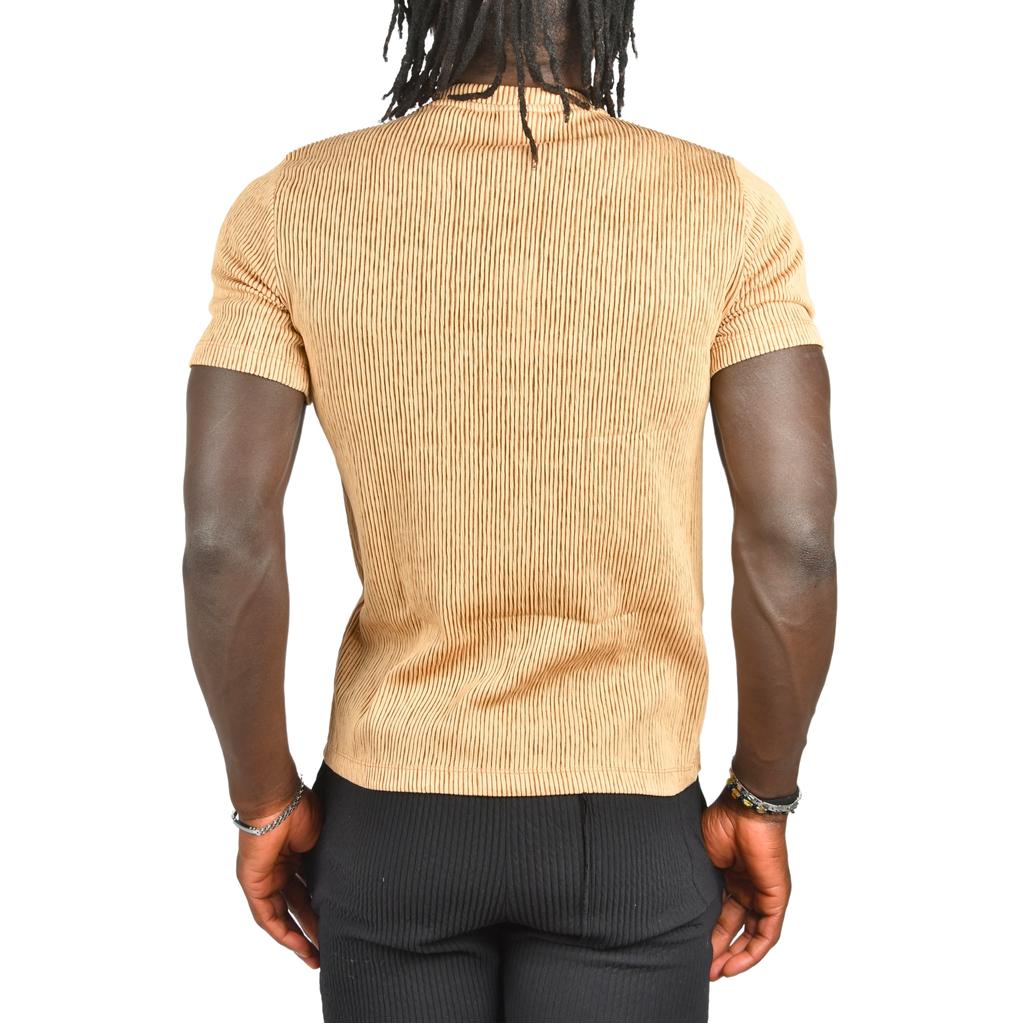 Облегающая трикотажная футболка DeepSEA из лайкры с круглым вырезом 2403230