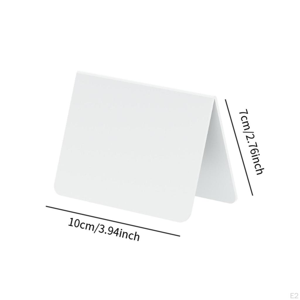 10 Acrylic Chalkboard Tent Signs for Food Display And