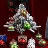 12pcs Plastic Electroplated Hanging Balls 6cm Xmas Tree Pendants  Holiday Party Ornament