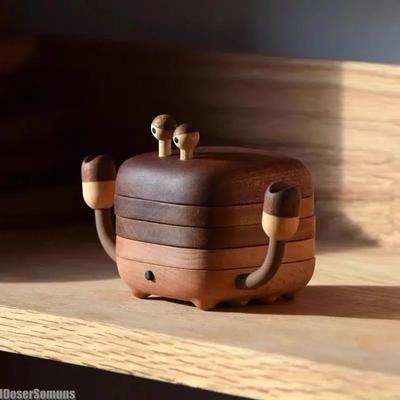 Деревянный коврик для чашки, подставки для стола, теплоизоляционные коврики в форме краба, деревянные подставки под чай, поднос для чая, милый краб, креативные подарки