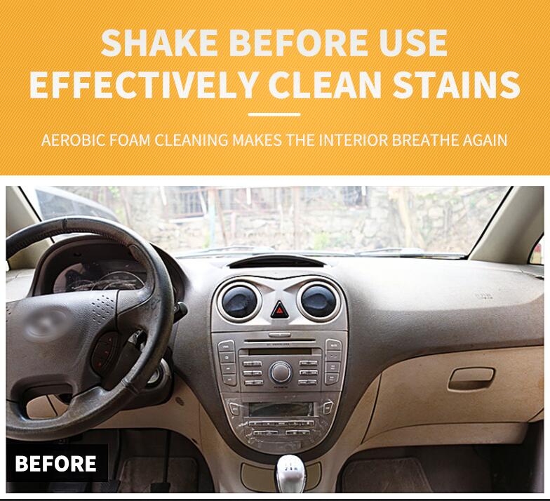 200ml Car Interior Roof Cleaning Agent Fabric Multifunctional Powerful Decontamination Supplies Cleaner