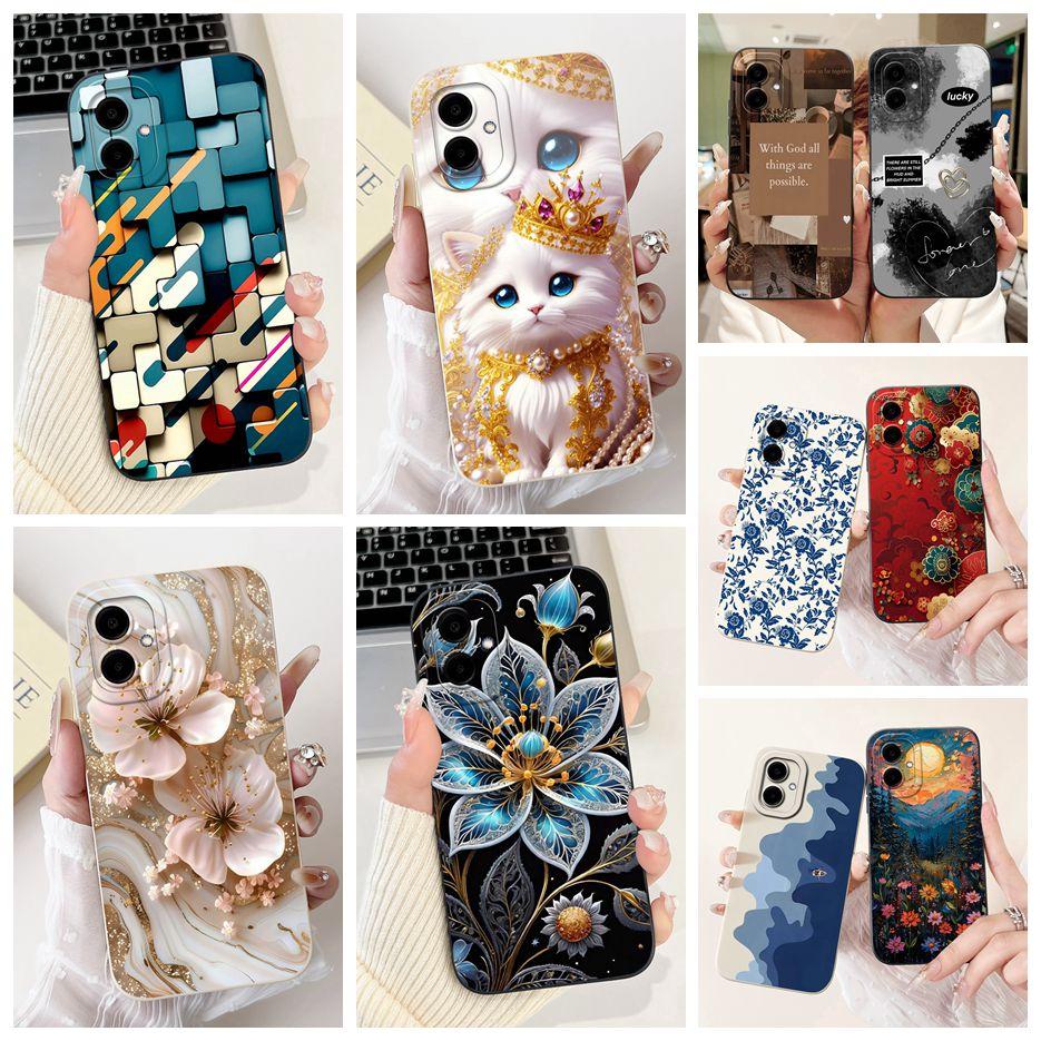 For Samsung Galaxy A06 4G Case SM-A065F Luxury Candy Painted Cover Soft TPU Phone Case For Samsung A06 A 04 05 Galaxy A05 Fundas