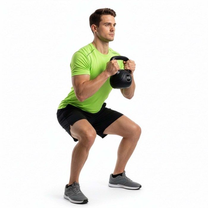 Kettlebell - SPRINGOS - ACTIGET 10 kg - ABS durable - Poignée confortable - Idéal pour fitness