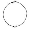 Simple Faux Pearl Charm Leather Rope Necklace Women Summer Party Jewelry