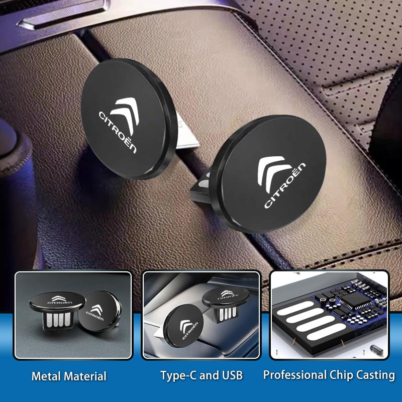 Автомобильный USB-накопитель Type-C Мини-флешка Музыкальное устройство Аксессуары Для Citroen C4 C3 C5 C1 C2 Berlingo Celysee Cactus Picasso