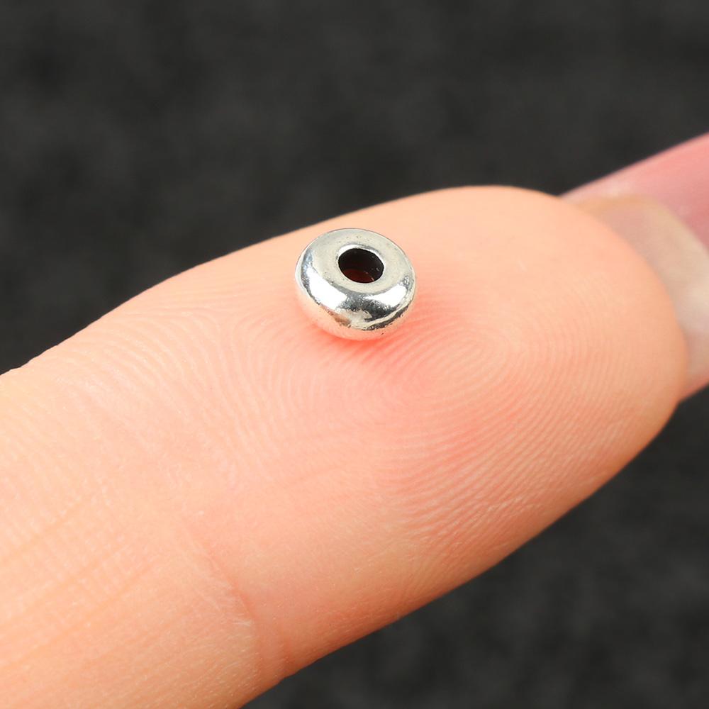 100pcs/set Handmade Silver Crafts Bracelet Components Spacer Beads DIY Tool Jewelry Making