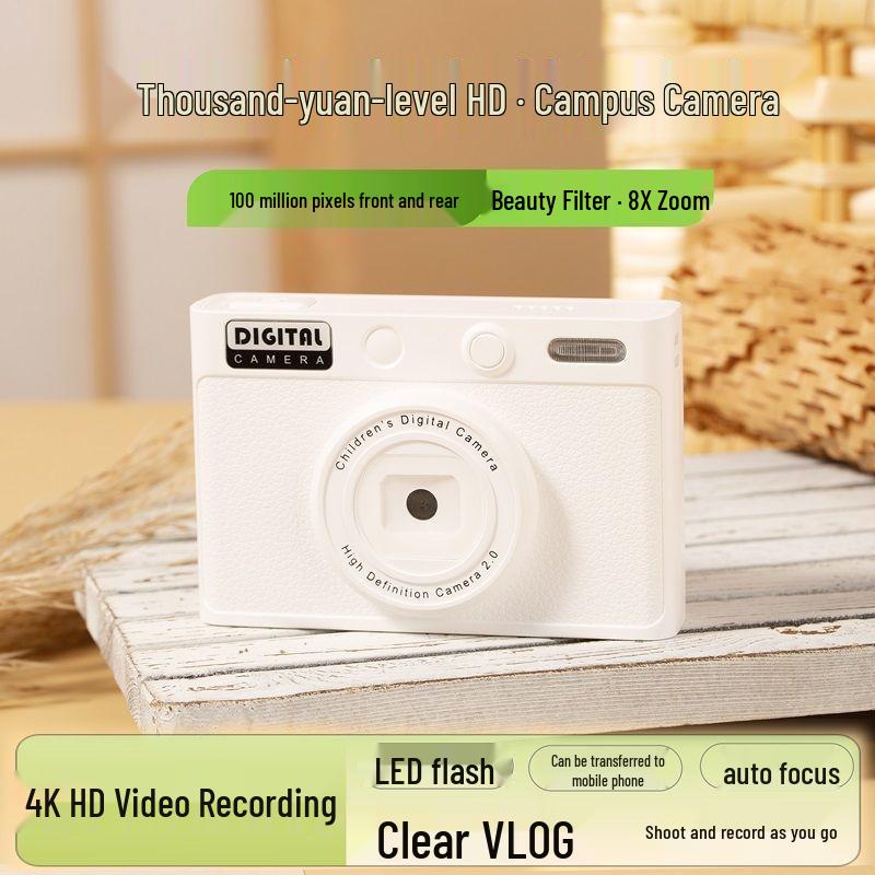 Affordable HD Retro CCD Digital Camera - Student & Travel Vlog Selfie Companion