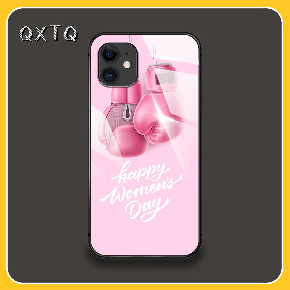 Модные боксерские перчатки, чехлы и обложки для мобильных телефонов, стеклянный чехол для iPhone, Xiaomi, Redmi, Samsung, Galaxy Note S, 12, 13, 14, 15, 21, 22, 5G, Pro, Max, Plus