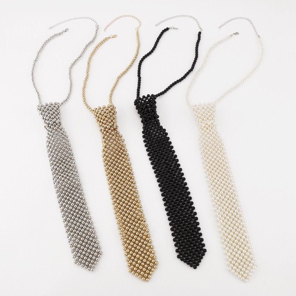 Кристальный галстук на шею в корейском стиле, галстук для одежды, ожерелье, цепочка для ключиц, для девочек