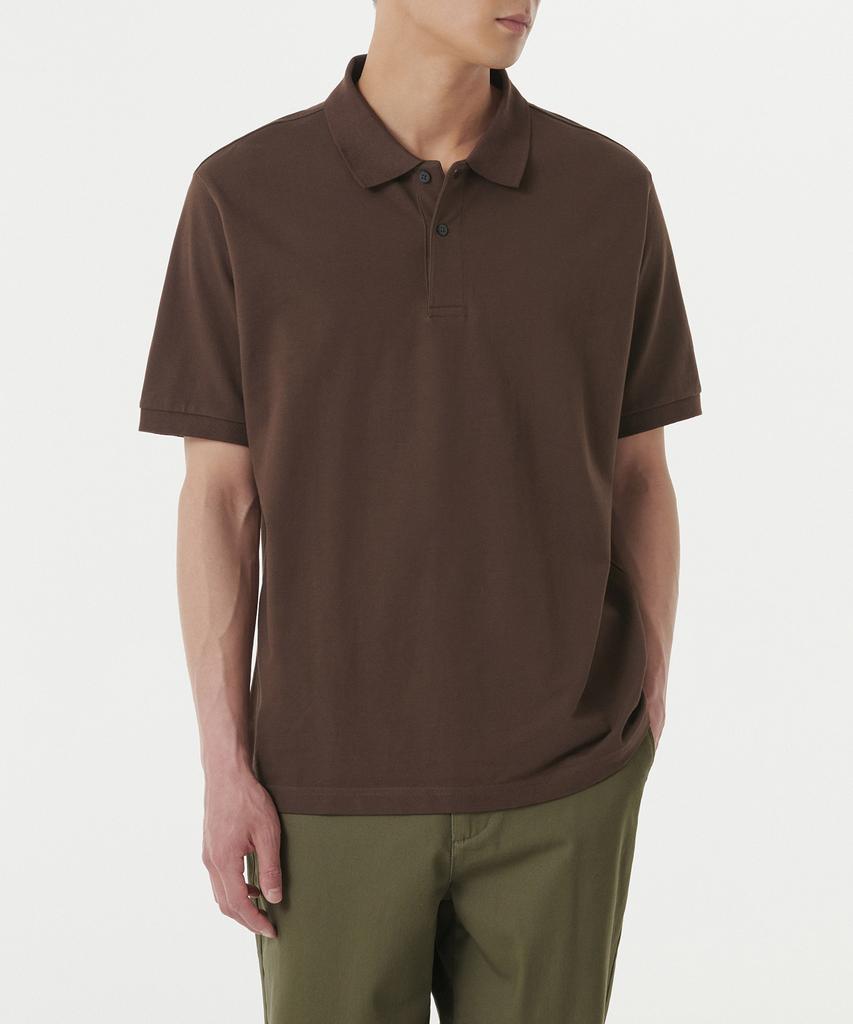 MUSINSA STANDARD Basic Pique Polo Shirt [Baroque Brown]
