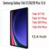 Tempered Glass For Samsung Galaxy Tab S7 FE S8 S9 Plus 12.4 X810 X800 X806 T970 T976B T730 T736B Screen Protector Tablet Film