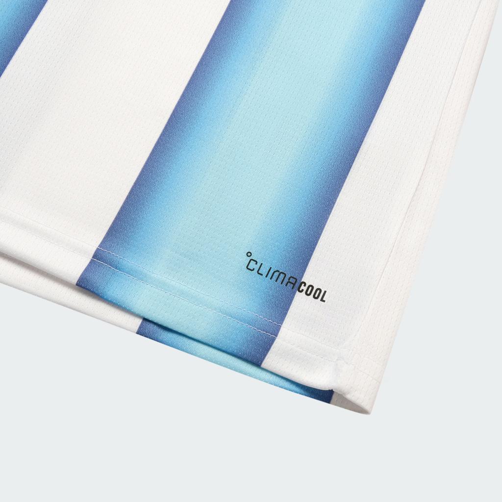 Adidas Аргентина 26 Домашняя футболка Месси Белый/Ледяной голубой/Светло-голубой Мужские топы KA8117