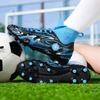 32-46 футбольные бутсы с высоким берцем, уличные мужские спортивные бутсы с длинными ногтями, большие размеры, молодые спортивные футбольные бутсы для мальчиков