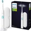 Электрическая зубная щетка Philips Sonicare Protect Clean Plus, чехол для щетки, белый, мятный [модель 2024 г.] (Чистящая головка/подставка для зарядки/дорожные принадлежности включены) HX6809/73