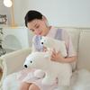 Cute Polar Bear Doll Plush Toy Zoo Lying Down Little White Bear Doll Children Sleeping Soothing Rag Doll