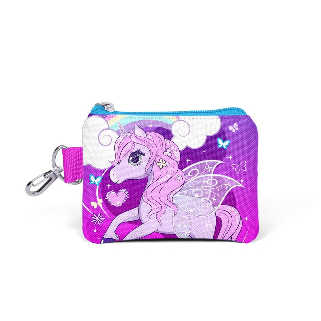 coral high Детский кошелек для монет с рисунком единорога фиолетово-розового цвета 21808