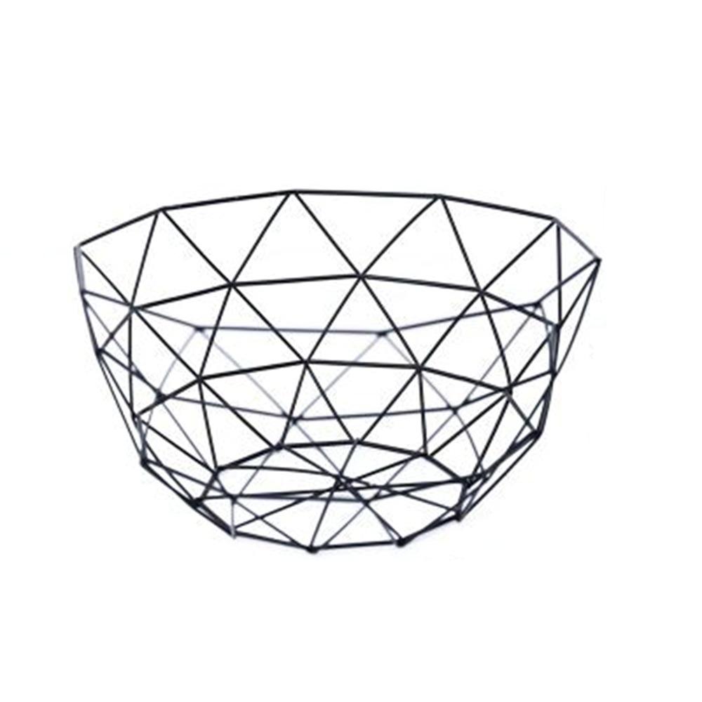 Высококачественная железная корзина для фруктов цвета черного золота разных размеров, домашнее хранение, металлическая тарелка для фруктов, миски для хранения овощей, кухня