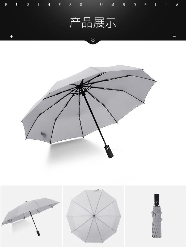 Полностью автоматический трехсекционный складной зонт для мужчин и женщин, дождестойкий, можно добавить зонт