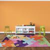 Tapis chambre enfant 100x160 cm Polyester Puzzle Multi