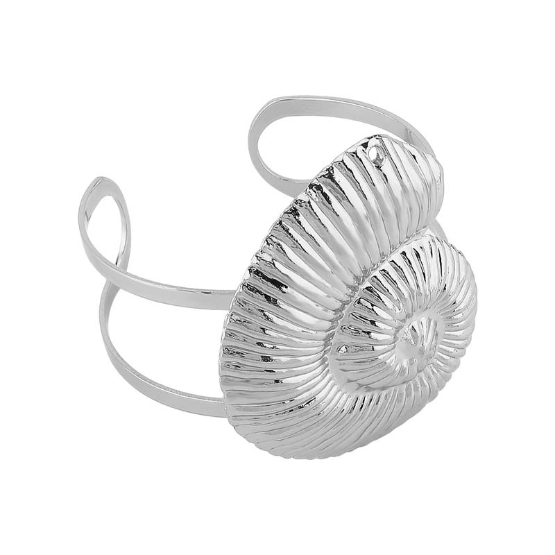Exaggerated Metal Big Starfish Conch Opening Bracelet for Women Vintage Gold Color Adjustable Cuff Bracelets Jewelry Accessories