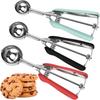 1/3PCS with Comfort Handle Cookie Scoop Set 304 Stainless Steel Watermelon Spoon Kitchen Tools